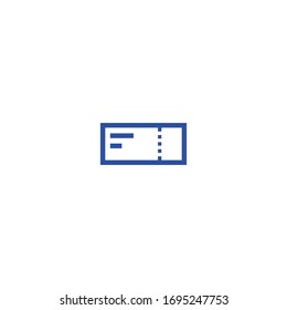 Isolierte Pixel-Ticket-Emoji, Symbol