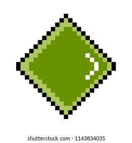 Isolated pixelated diamond icon