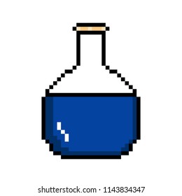 Isolated pixelated potion icon