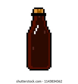 Isolated pixelated potion icon