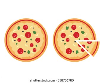 Isolated Pizza