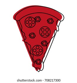 Isolated pizza design