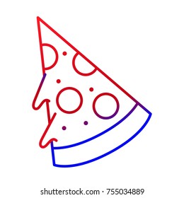 Isolated pizza design