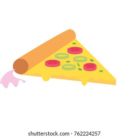 Isolated pizza design