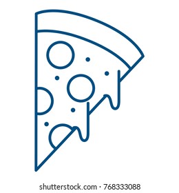 Isolated pizza design