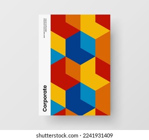 Alleinstehende Platine A4, Vektordesign-Konzept. Kreative geometrische Musterbuchabdeckung Illustration.