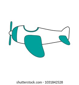 Isolated plane toy design