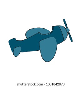 Isolated plane toy design