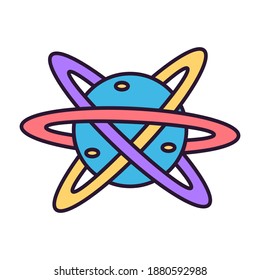 Isolated planet icon. Space object - Vector illustration