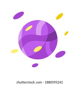 Isolierte Planet-Ikone. Space-Objekt - Vektorgrafik