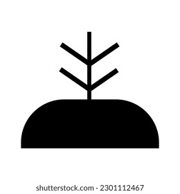Isolated plant icon. Editable color. EPS vector file