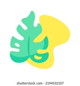 Ilustración de vectores de la playa de imágenes de plantas aisladas