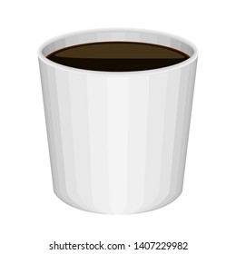 Isolated plastic cup for coffee - Vector image