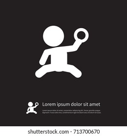 Isolated Played Icon. Tot Vector Element Can Be Used For Tot, Played, Baby Design Concept.