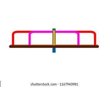 Isolated playground equipment icon. Vector illustration design