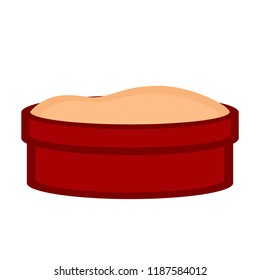 Isolated playground sand area
