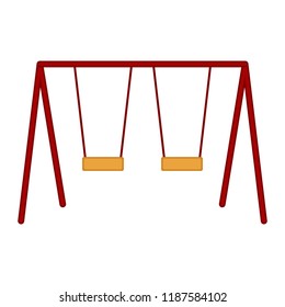 Isolated playground swing equipment