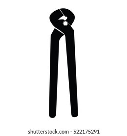 Isolated pliers icon on a white background, Vector illustration