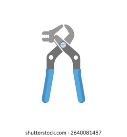 Isolated plumber pliers illustration on White Background digital art