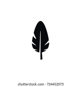 Isolated Plume Icon. Nib Vector Element Can Be Used For Nib, Pen, Feather Design Concept.
