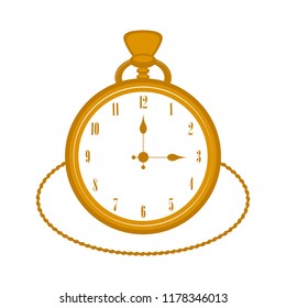 Isolated pocket watch icon