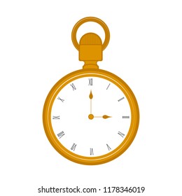 Isolated pocket watch icon