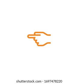 Isolated Pointing Left Vector Icon, Emoji, Emoticon