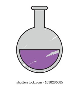 Isolated poison bottle icon. Halloween season icon - Vector