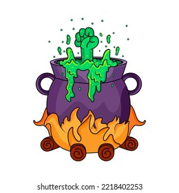 Isolated poison hallowen vector illustration