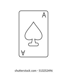 Isolated poker card design