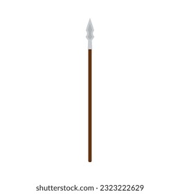 Isolated Polearm-Waffe Mittelalterliches Symbol Vektor
