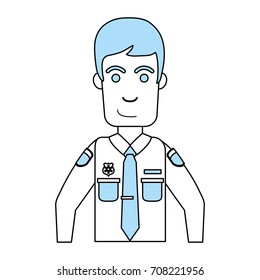 Isolated policeman design