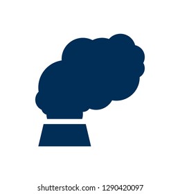 Isolated pollution icon symbol on clean background. Vector contamination element in trendy style.