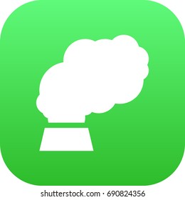 Isolated Pollution Icon Symbol On Clean Background. Vector Contamination Element In Trendy Style.