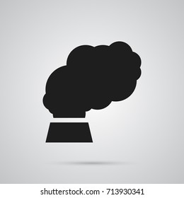 Isolated Pollution Icon Symbol On Clean Background. Vector Contamination Element In Trendy Style.