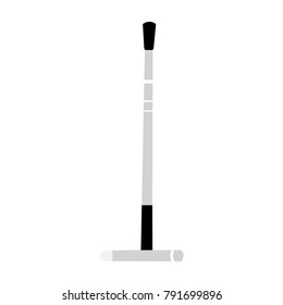 Isolated polo stick icon on a white background, vector illustration