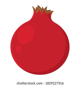 Isolated pomegranade rosh hashana jewish icon- Vector