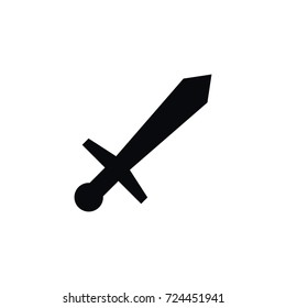 Isolated Poniard Icon. Sword Vector Element Can Be Used For Rapier, Sword, Poniard Design Concept.