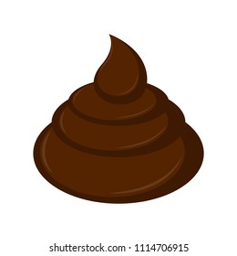 Isolated poop icon
