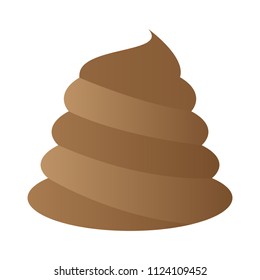 Isolated poop icon