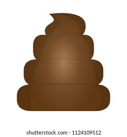 Isolated poop icon