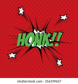 Isolated pop art expression on a colored background