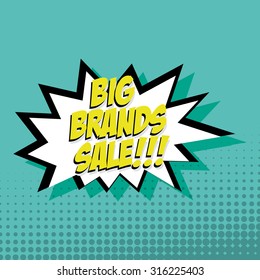 Isolated pop art expression on a colored background