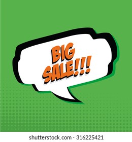 Isolated pop art expression on a colored background