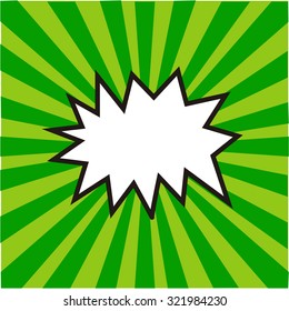 Isolated pop art expression on a colored background