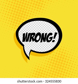 Isolated pop art expression on a colored background