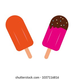 Isolated popsicle design