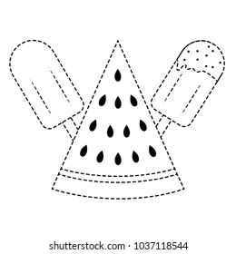 Isolated popsicle design