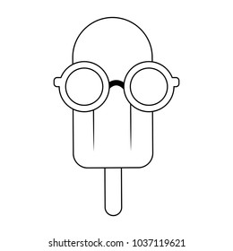 Isolated popsicle design