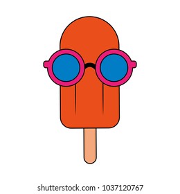 Isolated popsicle design